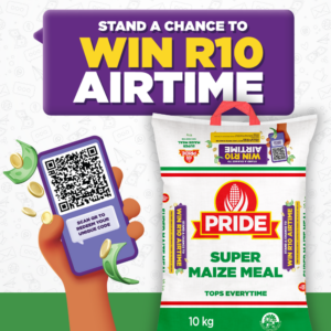 Win R10 Airtime with 10kg Pride Super Maize Meal